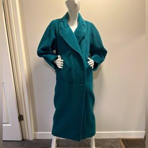 Fendi Long Oversize Vintage Winter Coat Jacket Alpaca